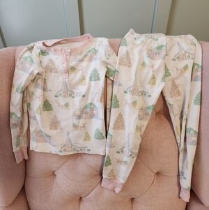 The Beaufort Bonnet Company 4t Smocked Brand Christmas Holiday Pajamas Pjs Set